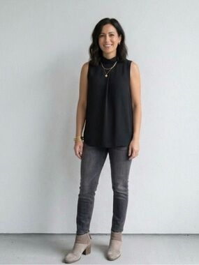 Comma Dark Gray Skinny Jeans with Subtle Fade